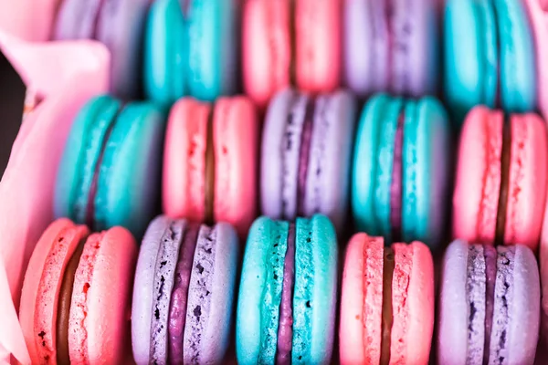 Macaron français coloré — Photo