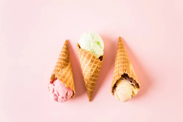 Coni gelato cialde — Foto Stock