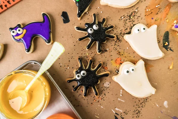 Halloween cukru ciasteczka — Zdjęcie stockowe