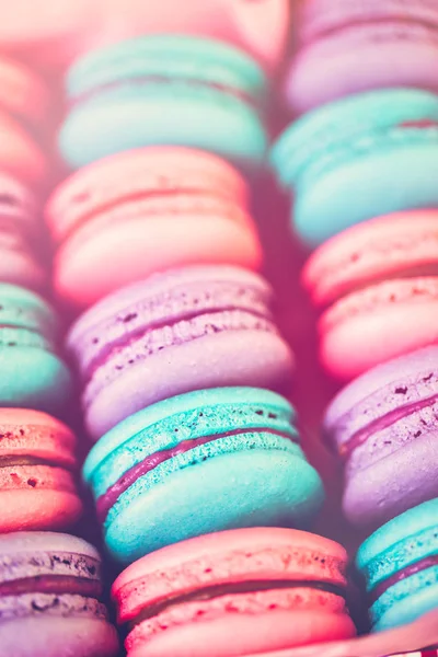 Franse macaron close-up — Stockfoto