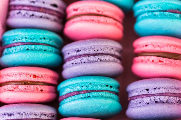 Renkli Fransız acıbadem kurabiyesi — Stok fotoğraf
