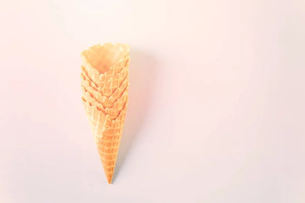 Cones de sorvete de waffle — Fotografia de Stock