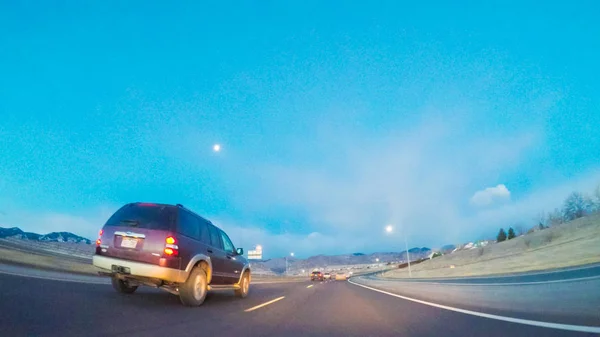 Highway driving view — Stock Photo, Image