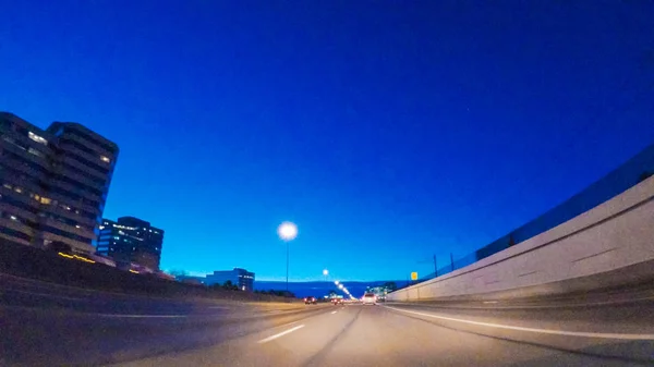 City driving view — Stock Photo, Image