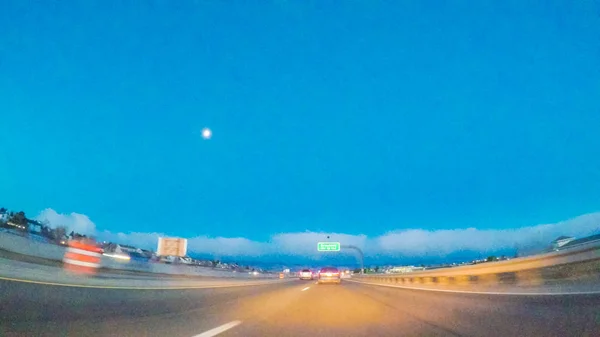 Autopista vista de conducción — Foto de Stock