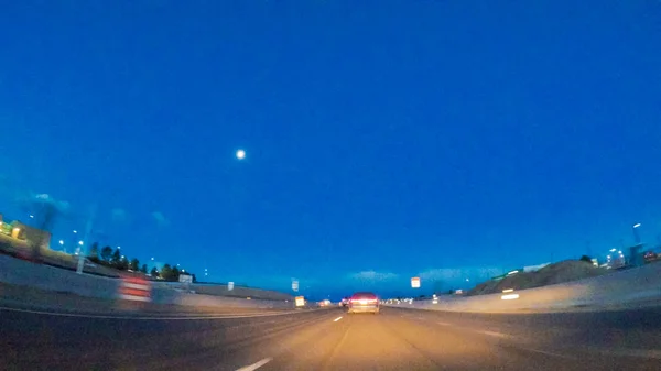 高速道路走行ビュー — ストック写真