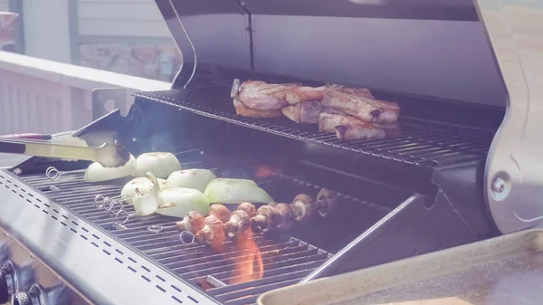 Grillen pork chops — Stockfoto