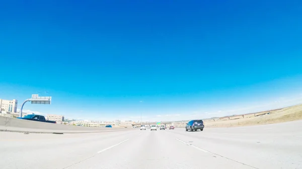 Snelweg op Interstate — Stockfoto
