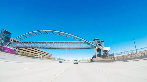 Highway driving on Interstate — Stock Photo, Image