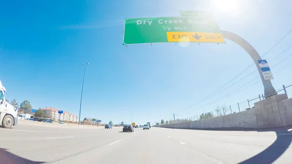 Snelweg op Interstate — Stockfoto