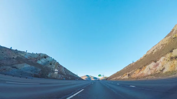 Mountain driving view — Stock Photo, Image