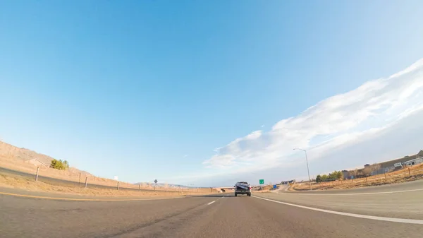 Autopista vista de conducción — Foto de Stock