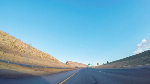 Autopista vista de conducción — Foto de Stock