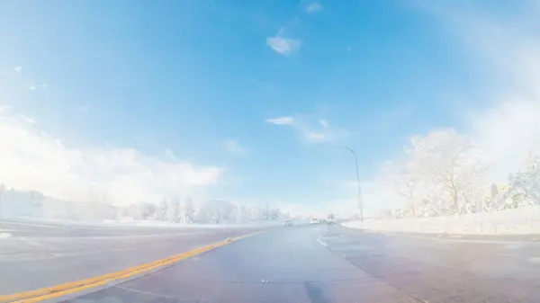 Printemps Tempête de neige — Photo