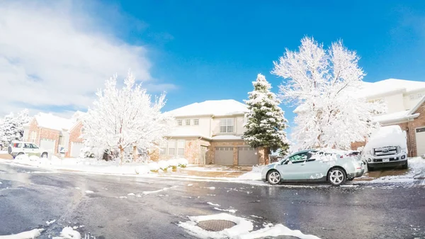 Dopo la tempesta di neve di primavera — Foto Stock