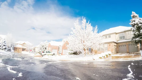 Após a tempestade de neve Primavera — Fotografia de Stock