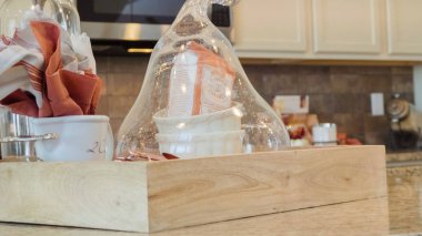 Lüks evde modern konut mutfak.