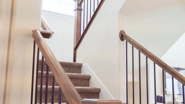 Vista Superior Escadas Residenciais Casa Luxo — Fotografia de Stock