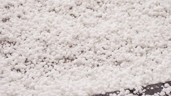 Hail storm in spring — Stock Photo, Image