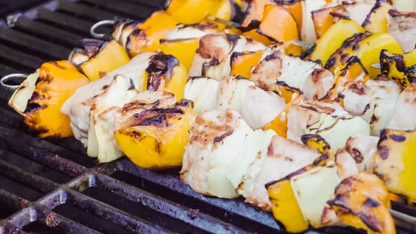 Chicken Shish Kabobs — Stockfoto