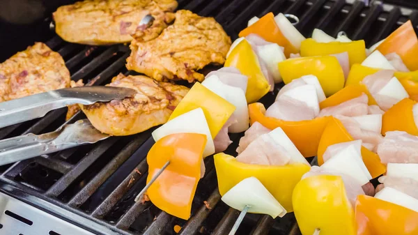 Chicken Shish Kabobs — Stockfoto