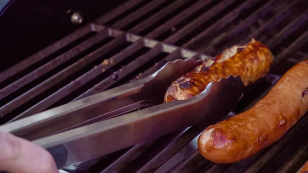 Hot dogs and bratwurst — Stock Photo, Image