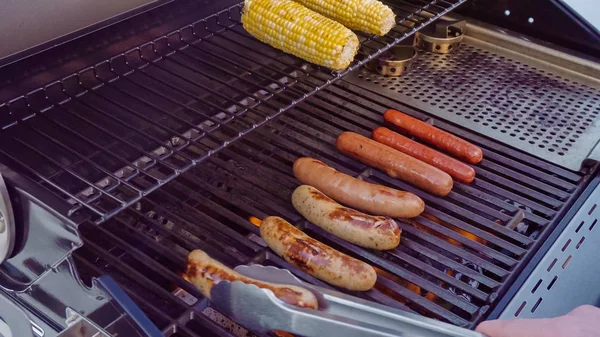 Hot dog e bratwurst — Foto Stock