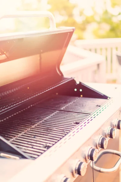 Outdoor gas grill — Stock Photo, Image