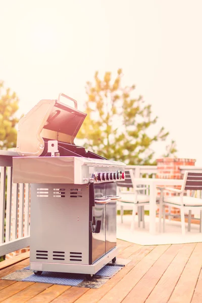 Buiten gas barbecue — Stockfoto