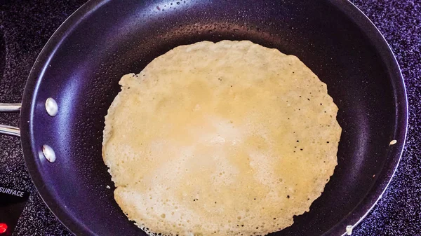 Paso Paso Hacer Panqueques Rusos Desde Cero Para Desayuno — Foto de Stock