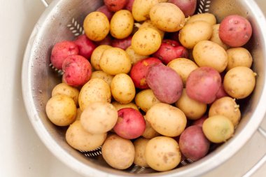 Küçük patatesler yakın çekim