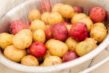 Küçük patatesler yakın çekim