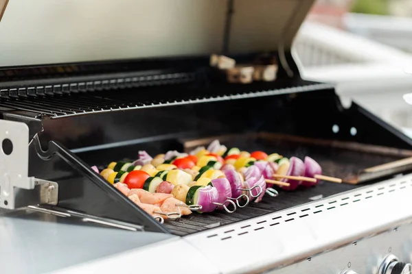 Grillning Veggie kebab — Stockfoto