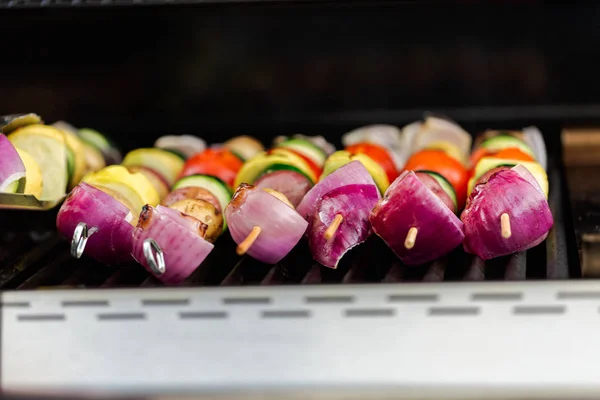 Grill Veggie kebabs — Fotografie, imagine de stoc