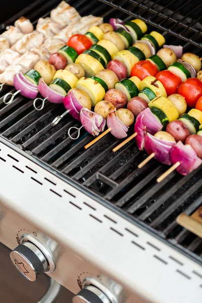 Grillning Veggie kebab — Stockfoto