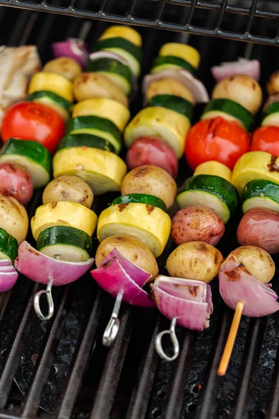 Grillning Veggie kebab — Stockfoto