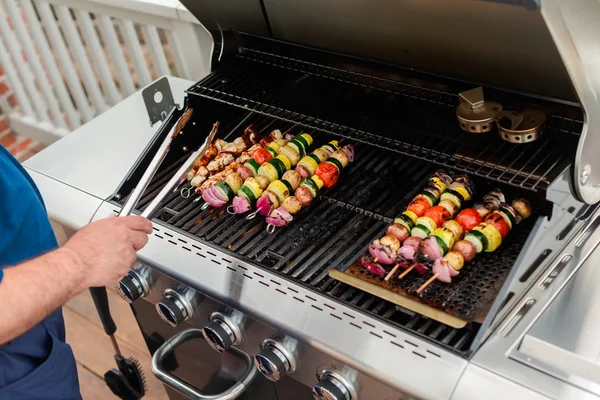 Grillning Veggie kebab — Stockfoto