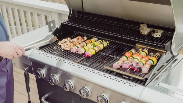 Grillen Veggie spiesjes — Stockfoto