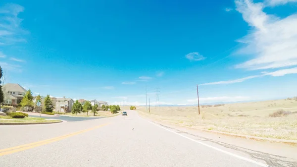 Suburban neighborhood in Colorado — Stock Photo, Image