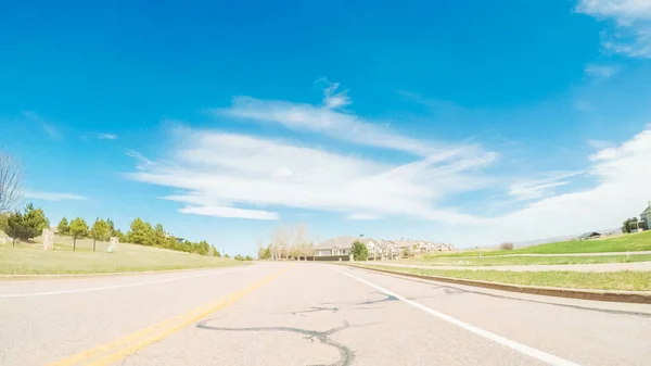 Suburban neighborhood in Colorado — Stock Photo, Image