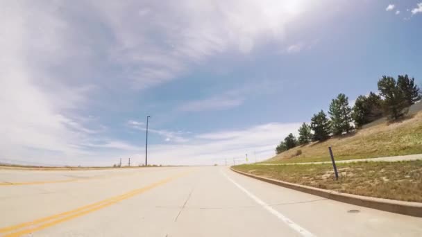 Denver Colorado Usa April 2018 Pov Fahren Auf Asphaltierter Straße — Stockvideo