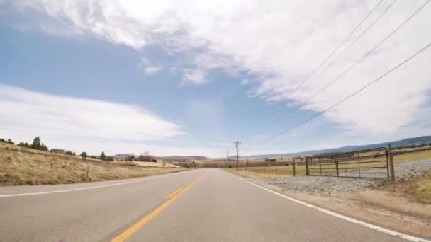 Denver Colorado Eua Abril 2018 Pov Driving Rural Paved Road — Vídeo de Stock