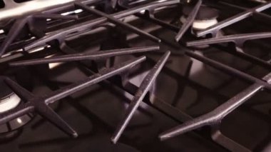 Paslanmaz çelik konut gaz sobası lüks evde