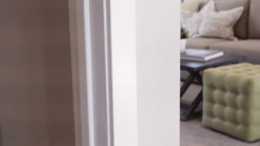 Lüks evde modern konut koridor