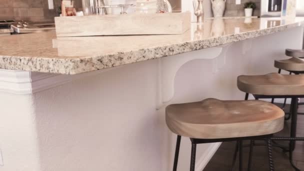 Cozinha Residencial Moderna Casa Luxo — Vídeo de Stock