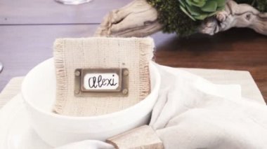 Modern yemek masası lüks evde