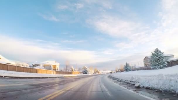 Nach dem Schneesturm im Frühling — Stockvideo