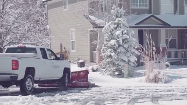 Después de tormenta de nieve primavera — Vídeos de Stock