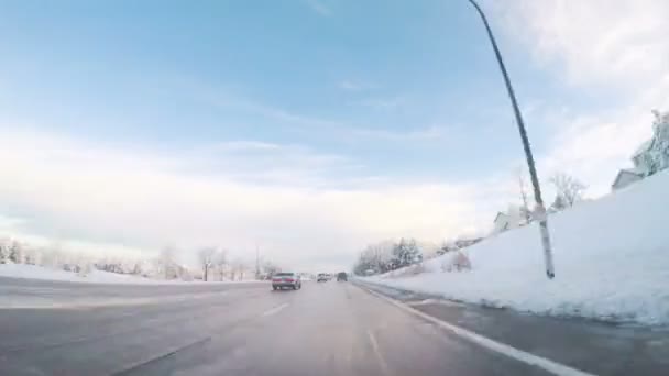 Denver Colorado Eua Março 2018 Time Lapse Pov Condução Estrada — Vídeo de Stock