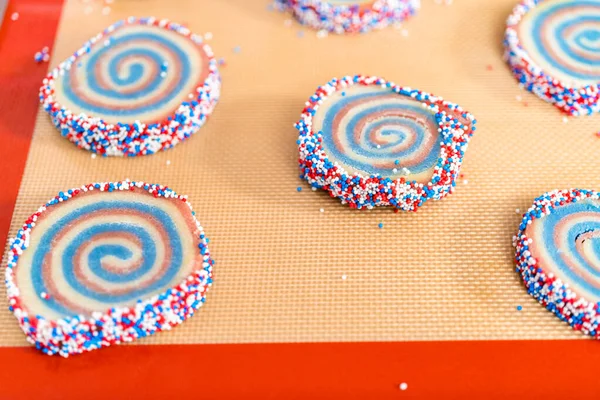 Baking sugar cookies — Stock Photo, Image